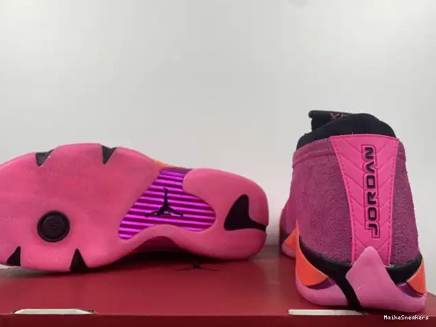 MaikeSneakers Retro 14 Jordan (W) Low Shocking DH4121-600 Pink 0528
